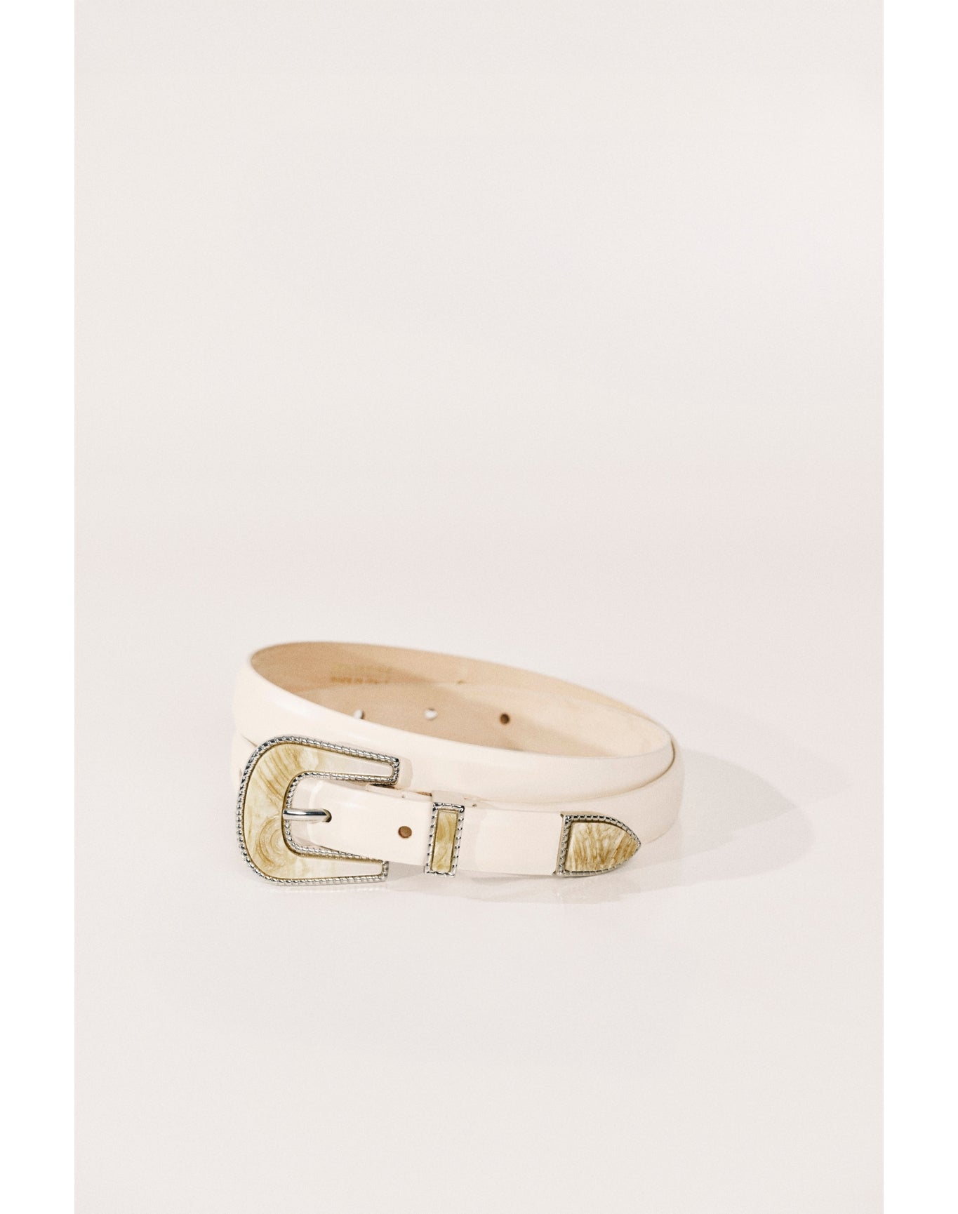 Travertine | Ivory with Marble Inlay