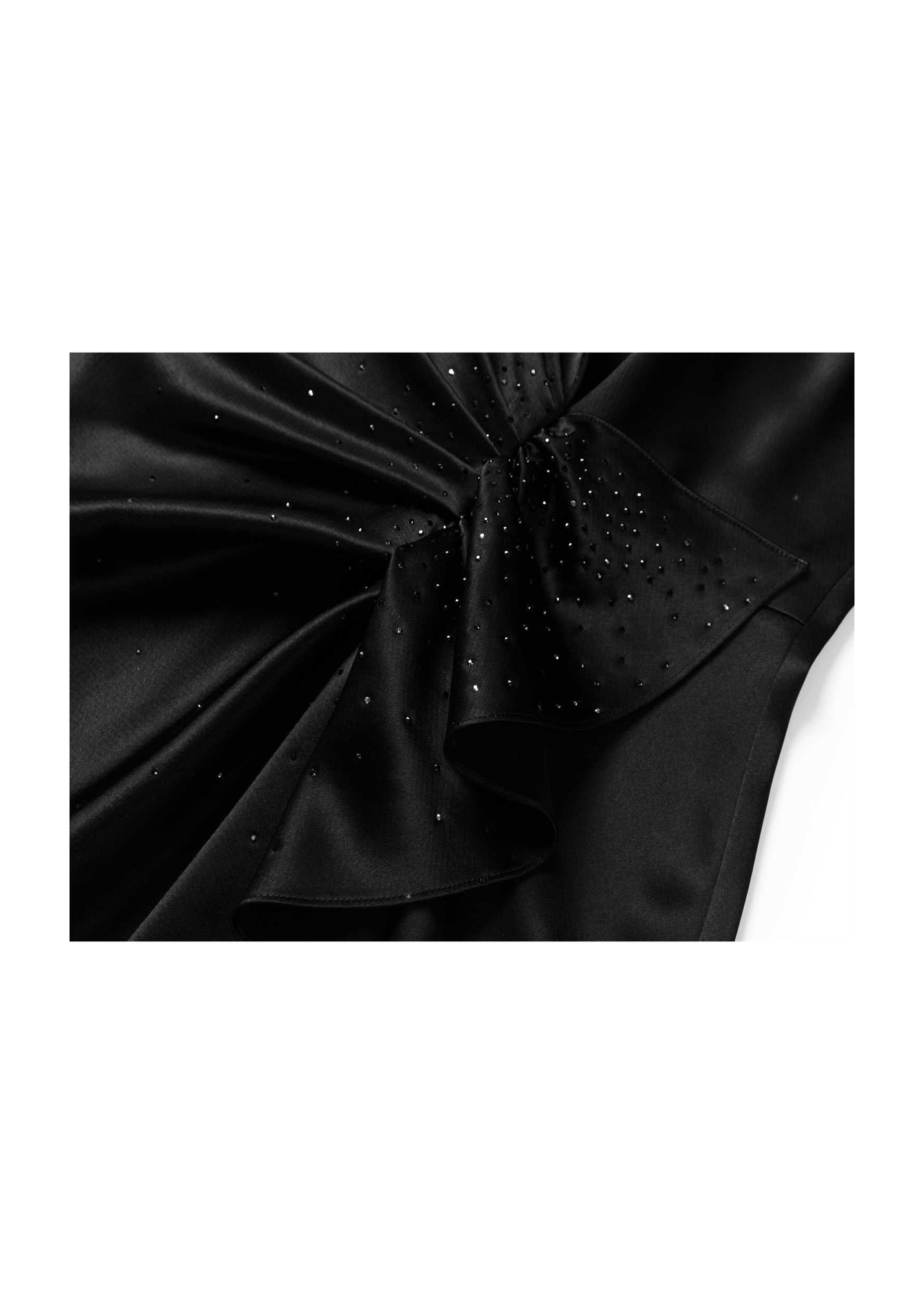 Triacetate Midi Dress | Black