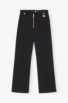 Trousers in Bonded Crepe | Black