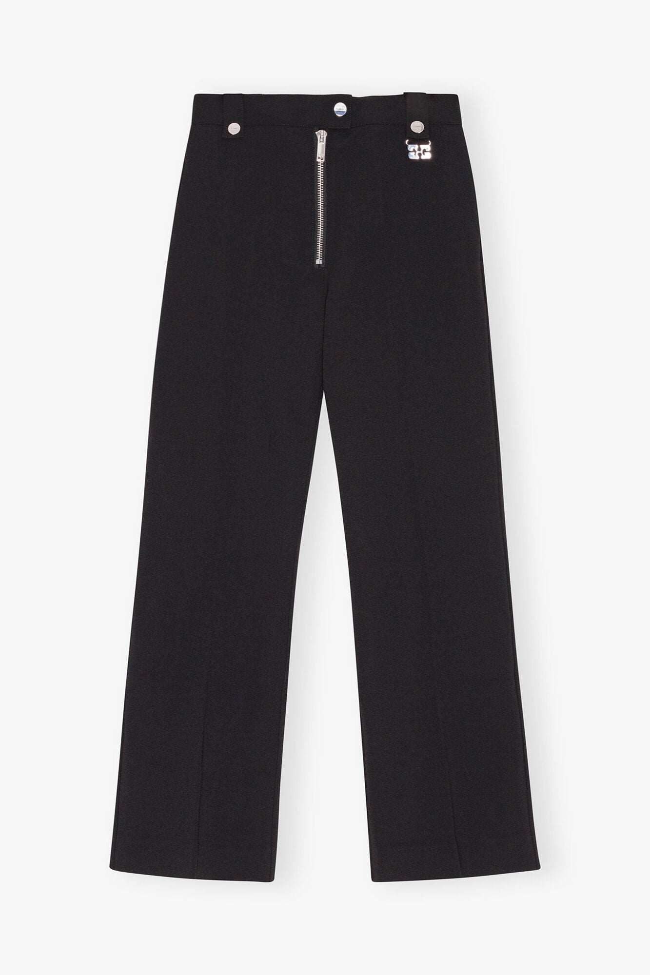 Trousers in Bonded Crepe | Black