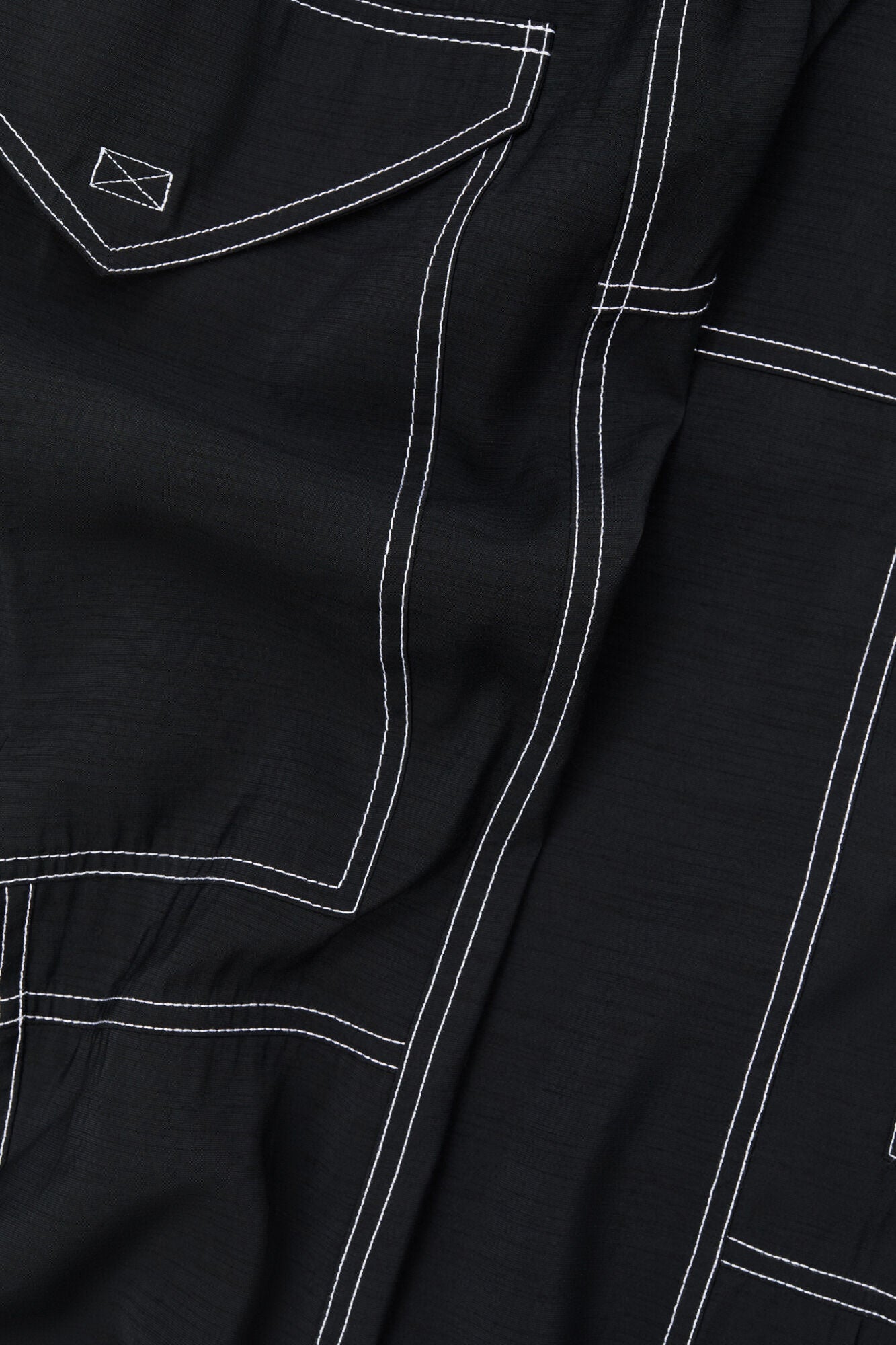 Trousers in Light Slub | Black
