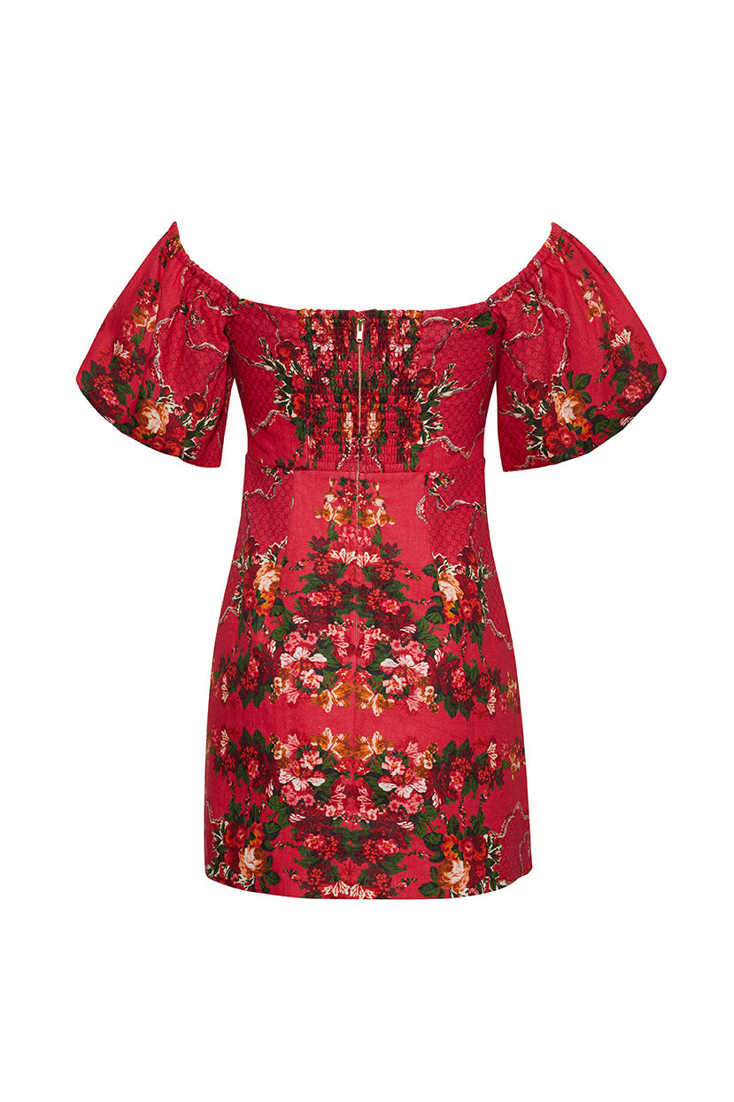 Tully Mini Dress | Gemma Scarf Pink
