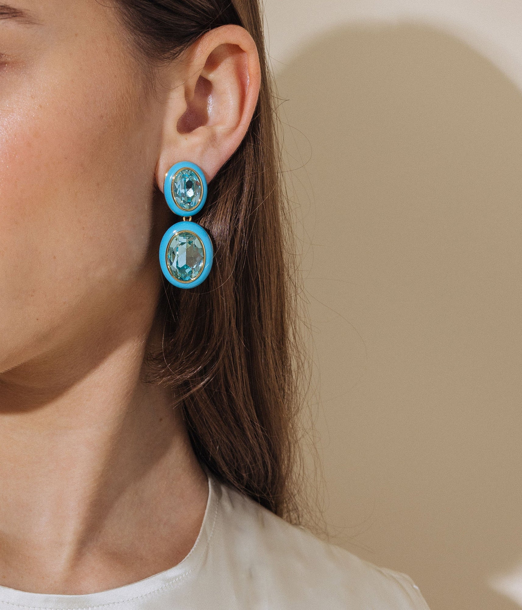 Delphine Drop Earrings | Turquoise
