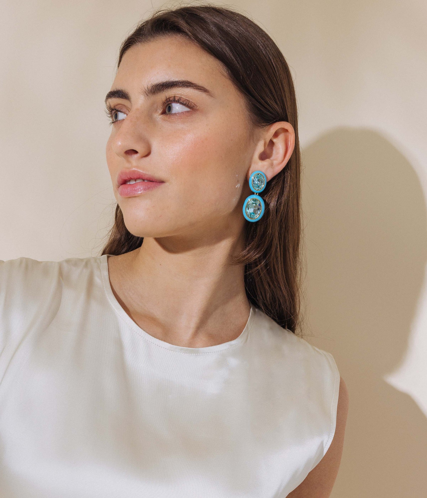 Delphine Drop Earrings | Turquoise