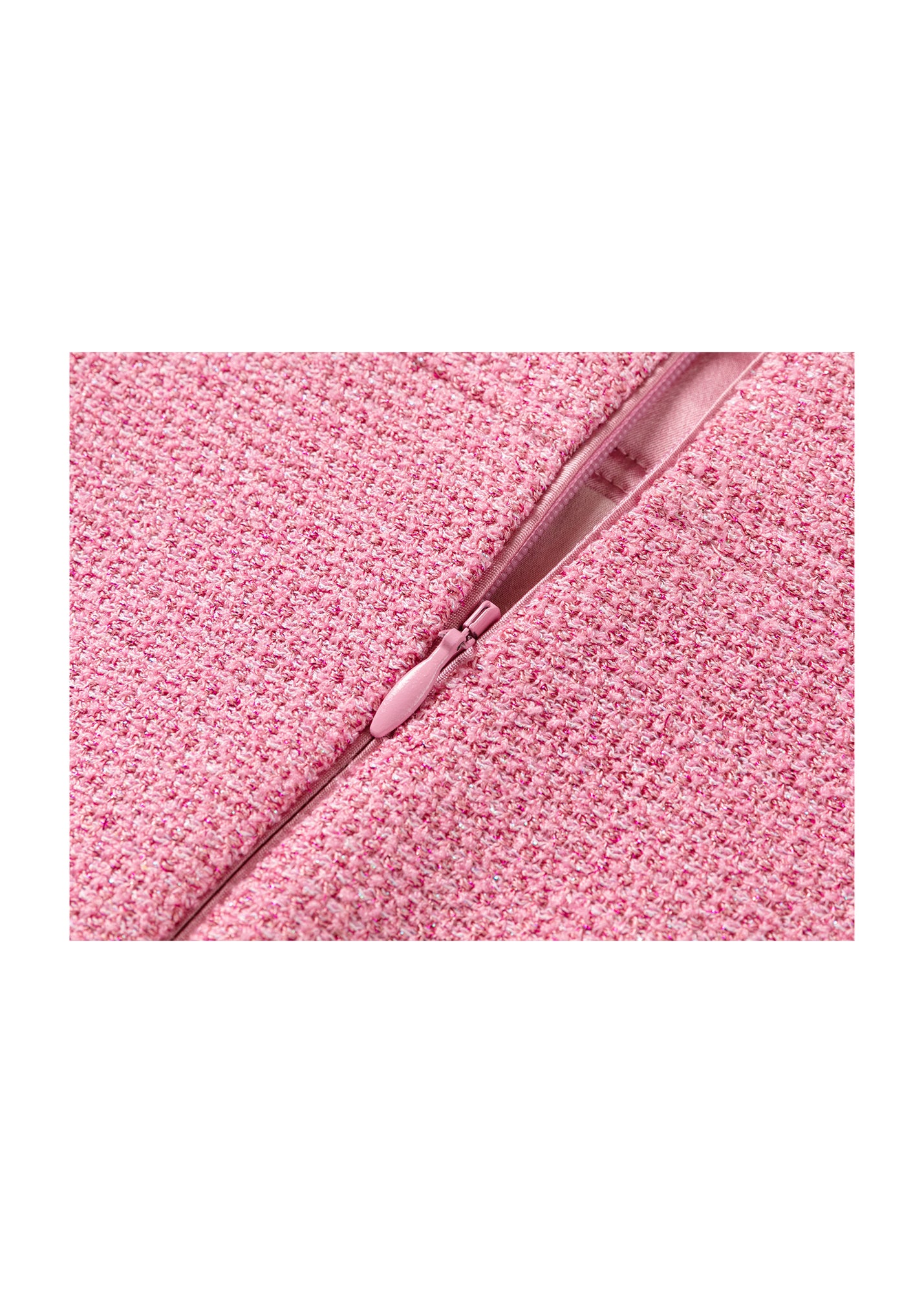 Tweed Parisian-Style Skirt | Pink