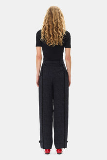Tweed Suiting Trousers | Black