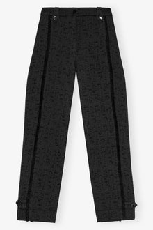 Tweed Suiting Trousers | Black