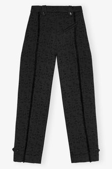 Tweed Suiting Trousers | Black