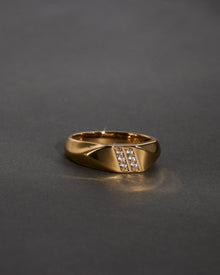 TT Two Stripe Ring | Plated Gold