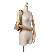 Fendi | Pre-Owned Calfskin Vitello King Nubuck Pequin Karligraphy Pocket Shoulder Bag | Brown