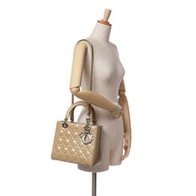 Dior | Pre-Owned Medium Patent Cannage Lady - II | Brown/Caramel