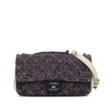 Chanel | Pre-Owned Small Airlines Tweed Flap | Blue