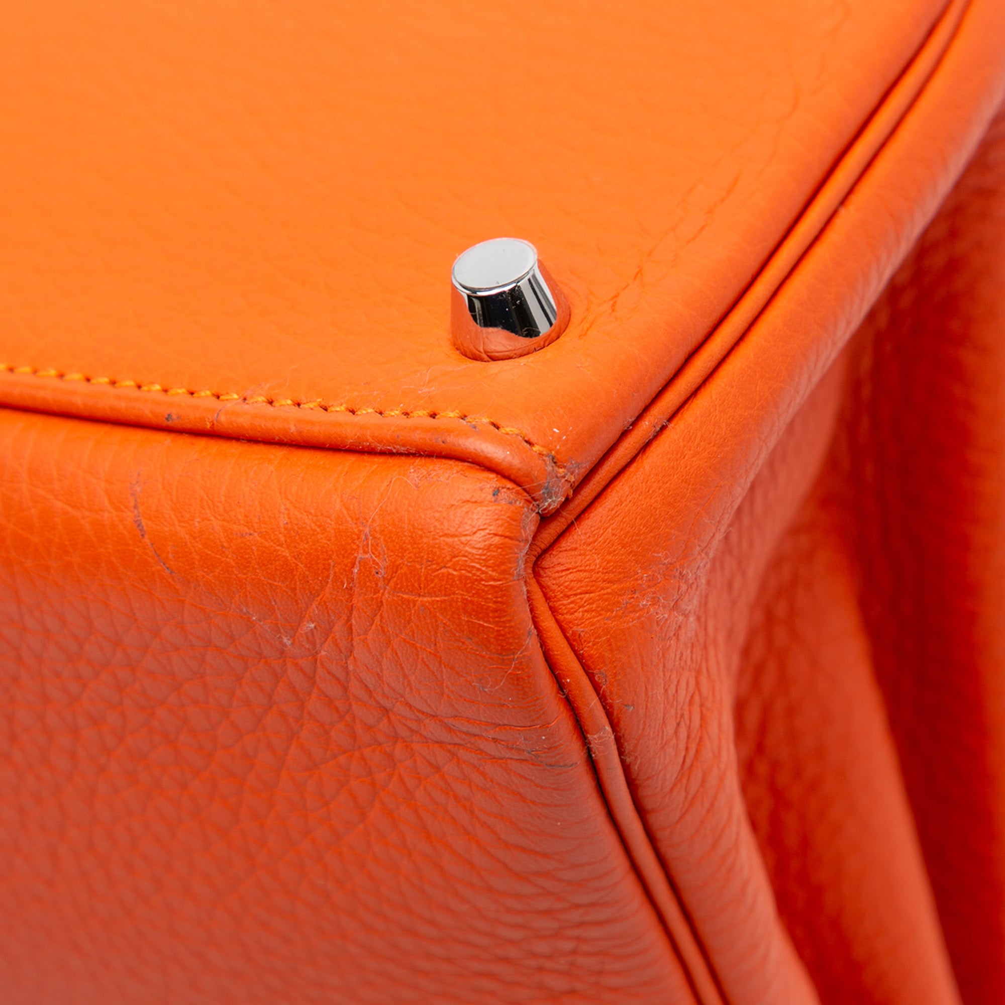 Hermes | Pre-Owned Togo Kelly II Retourne 28 | Orange