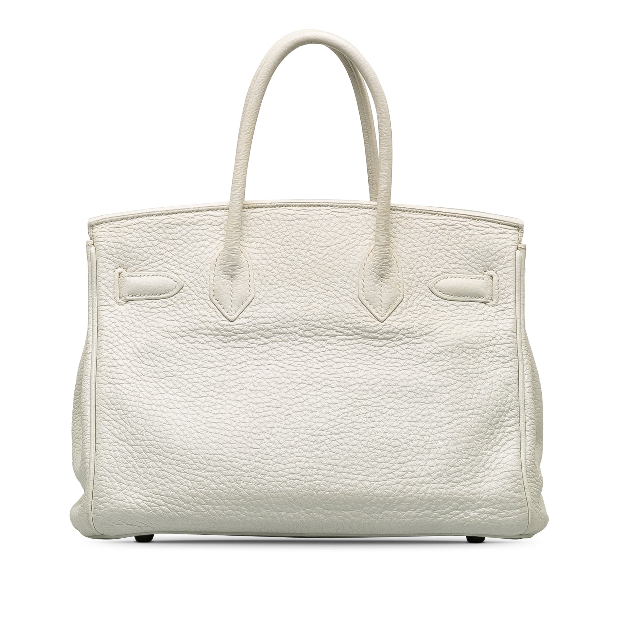 Hermes | Pre-Owned Clemence Birkin 30 | White