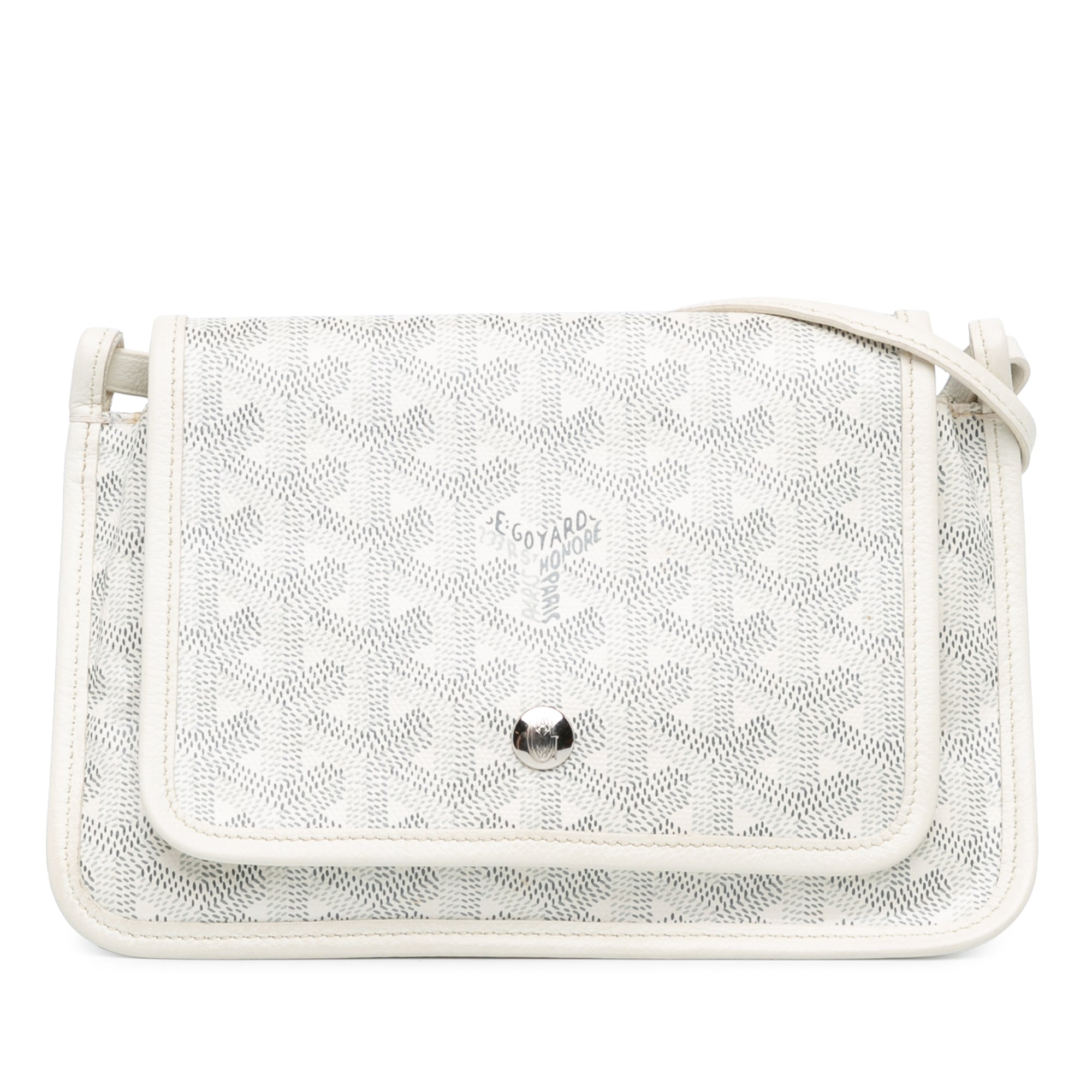 Goyard | Pre-Owned Goyardine Plumet Pocket Wallet | White