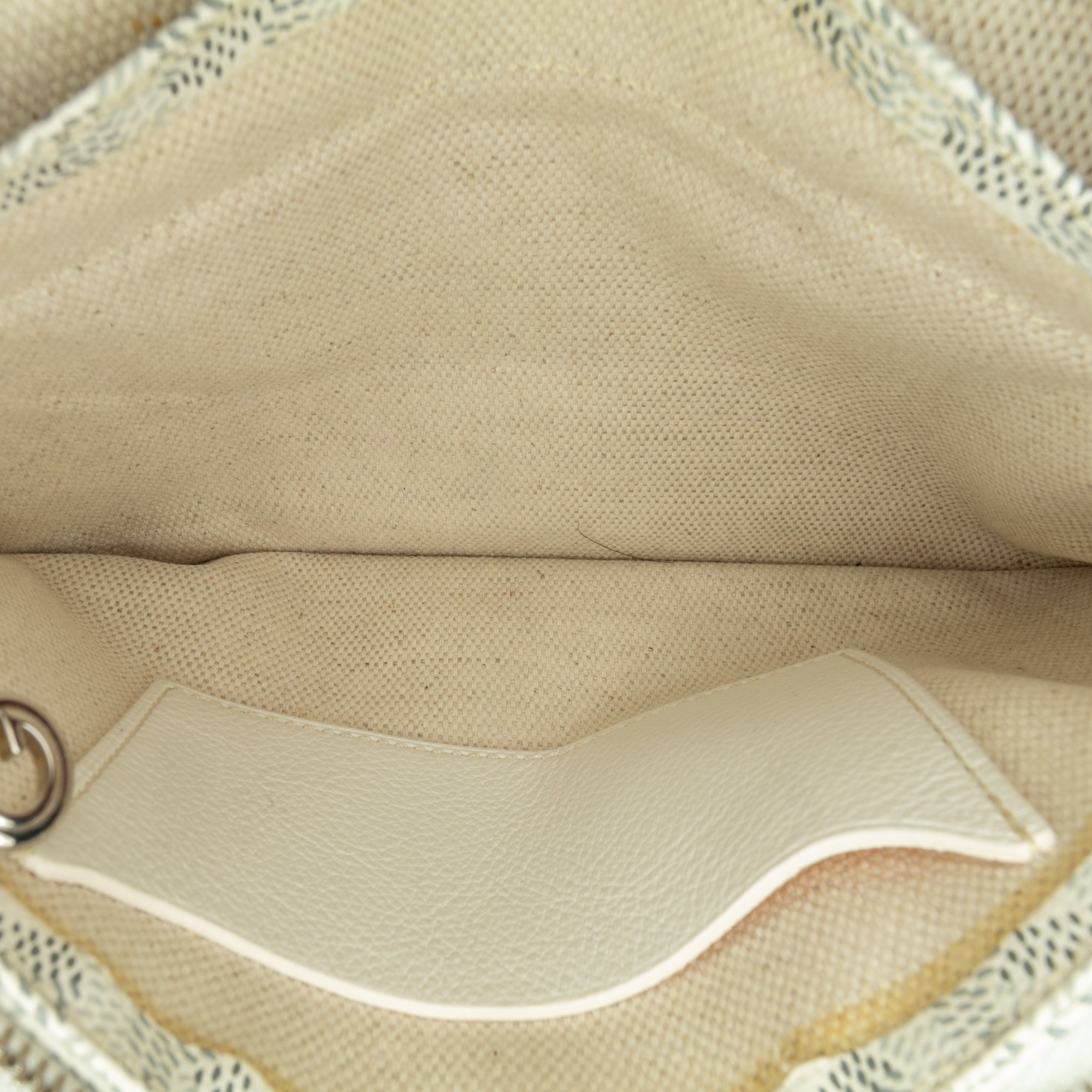 Goyard | Pre-Owned Goyardine Plumet Pocket Wallet | White