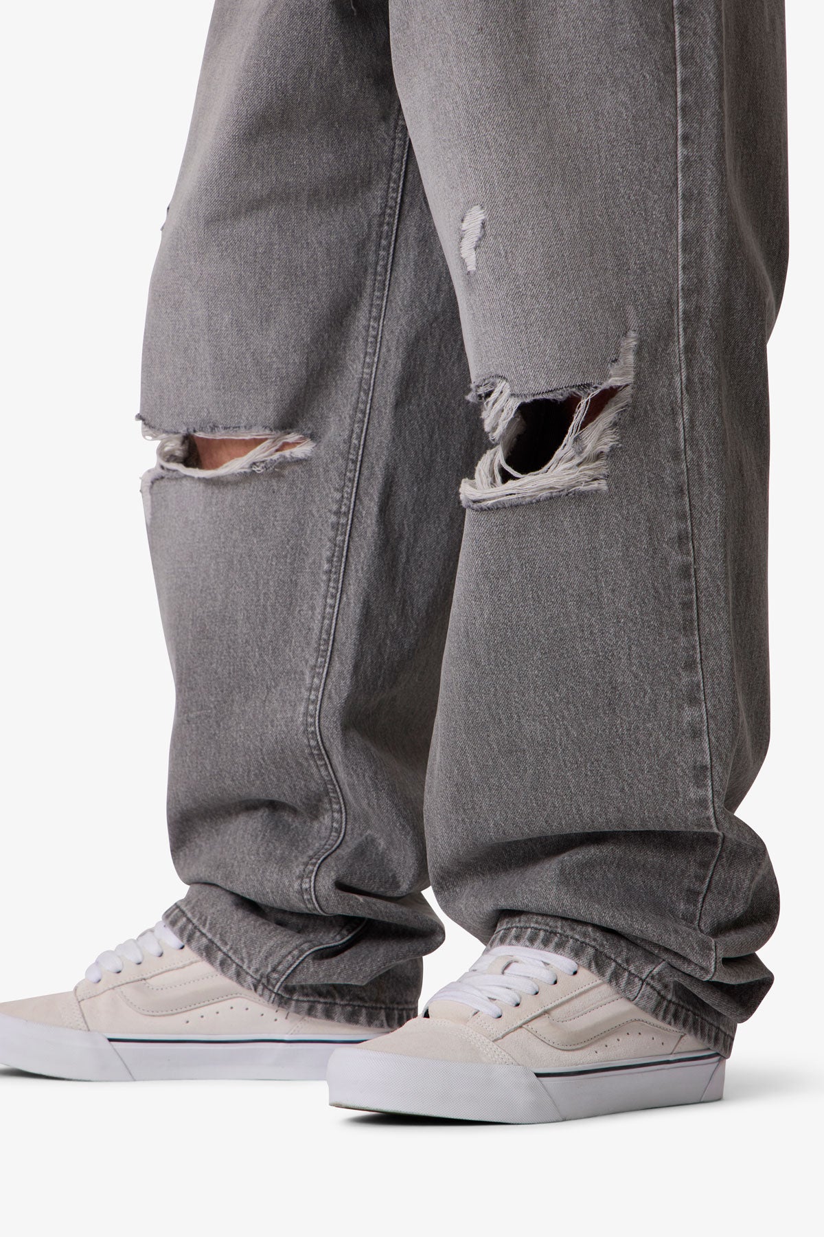 Ultra Baggy Blowout Denim | Washed Grey