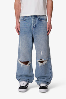 Ultra Baggy Blowout Denim | Washed Vintage Blue