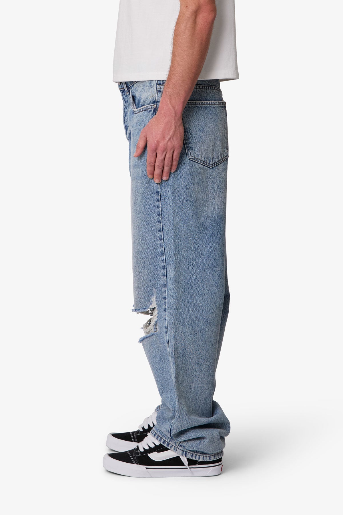 Ultra Baggy Blowout Denim | Washed Vintage Blue