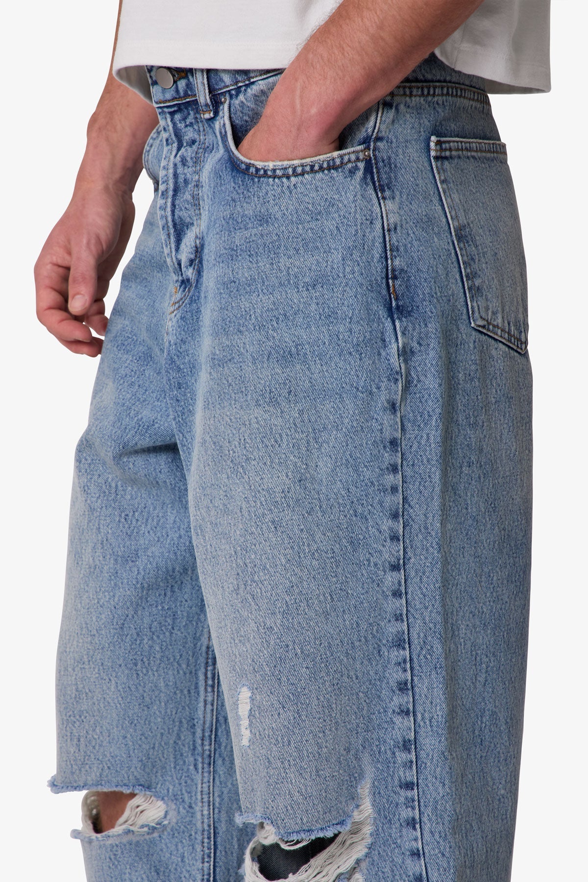 Ultra Baggy Blowout Denim | Washed Vintage Blue