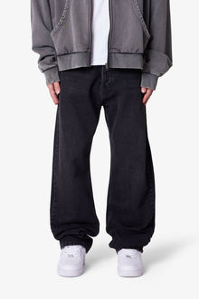 Ultra Baggy Denim | Stone Wash Black
