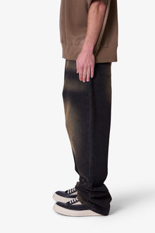 Ultra Baggy Dried Denim | Washed Black