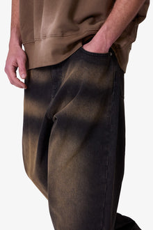 Ultra Baggy Dried Denim | Washed Black
