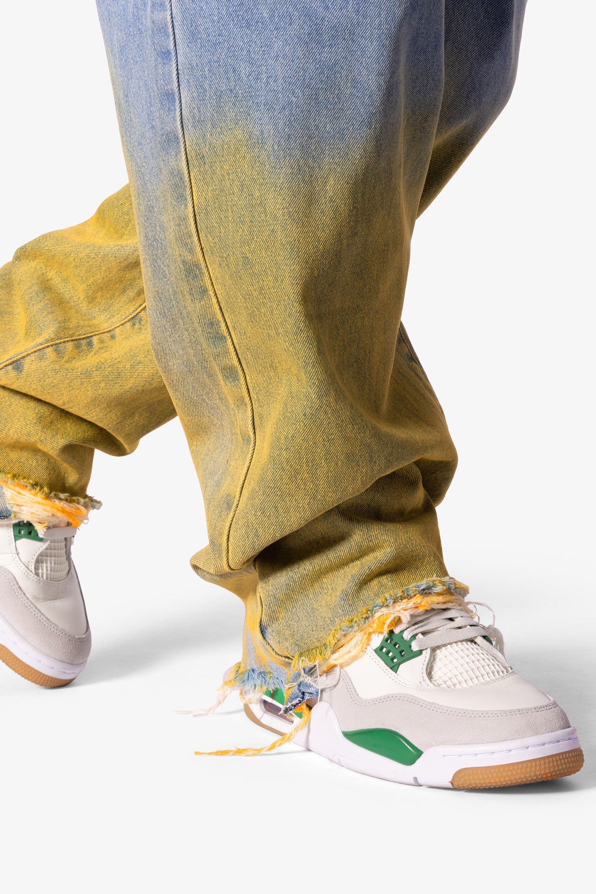 Ultra Baggy Dual Gradient Washed Denim | Blue