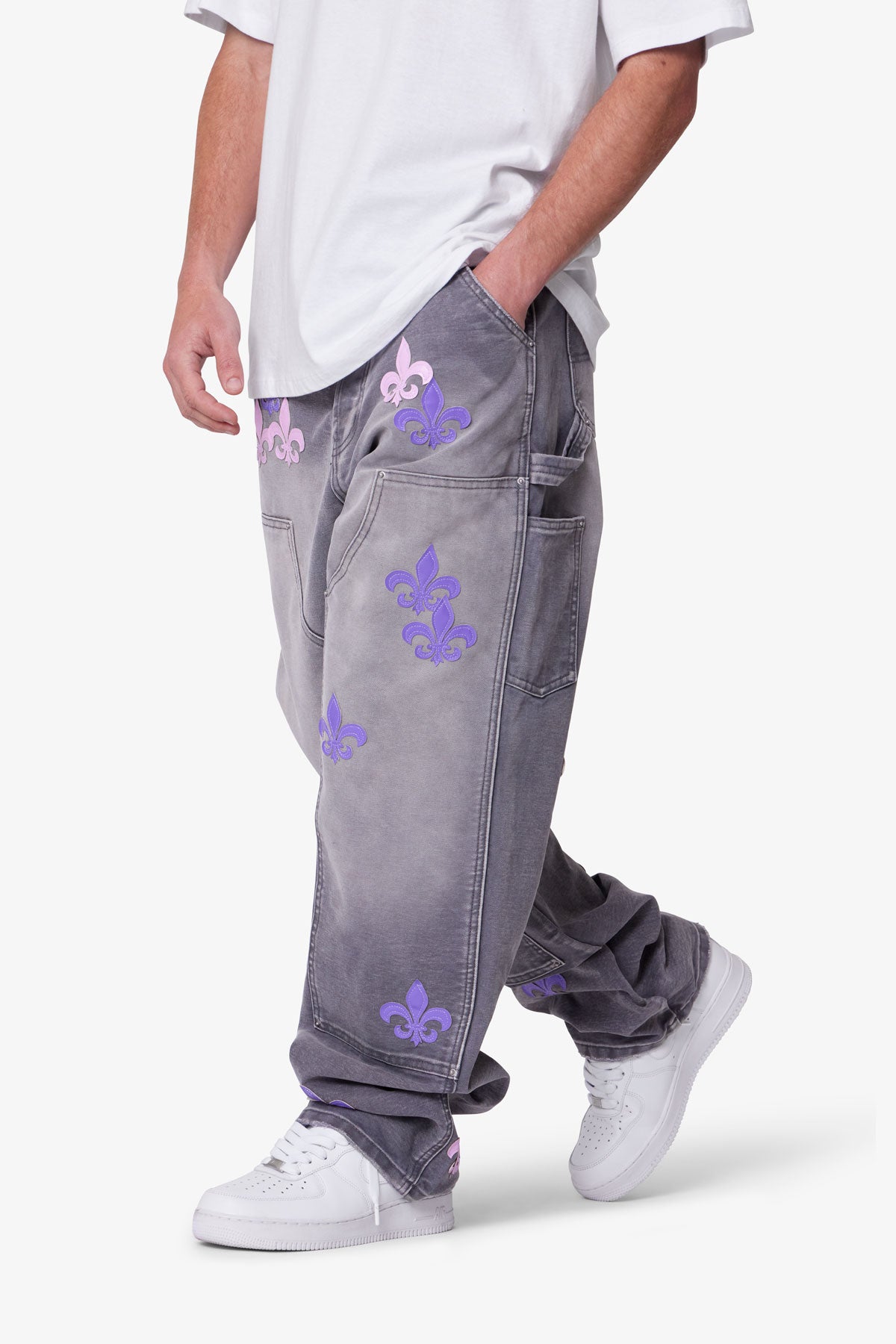 Ultra Baggy Fleur Double Knee Pants | Grey