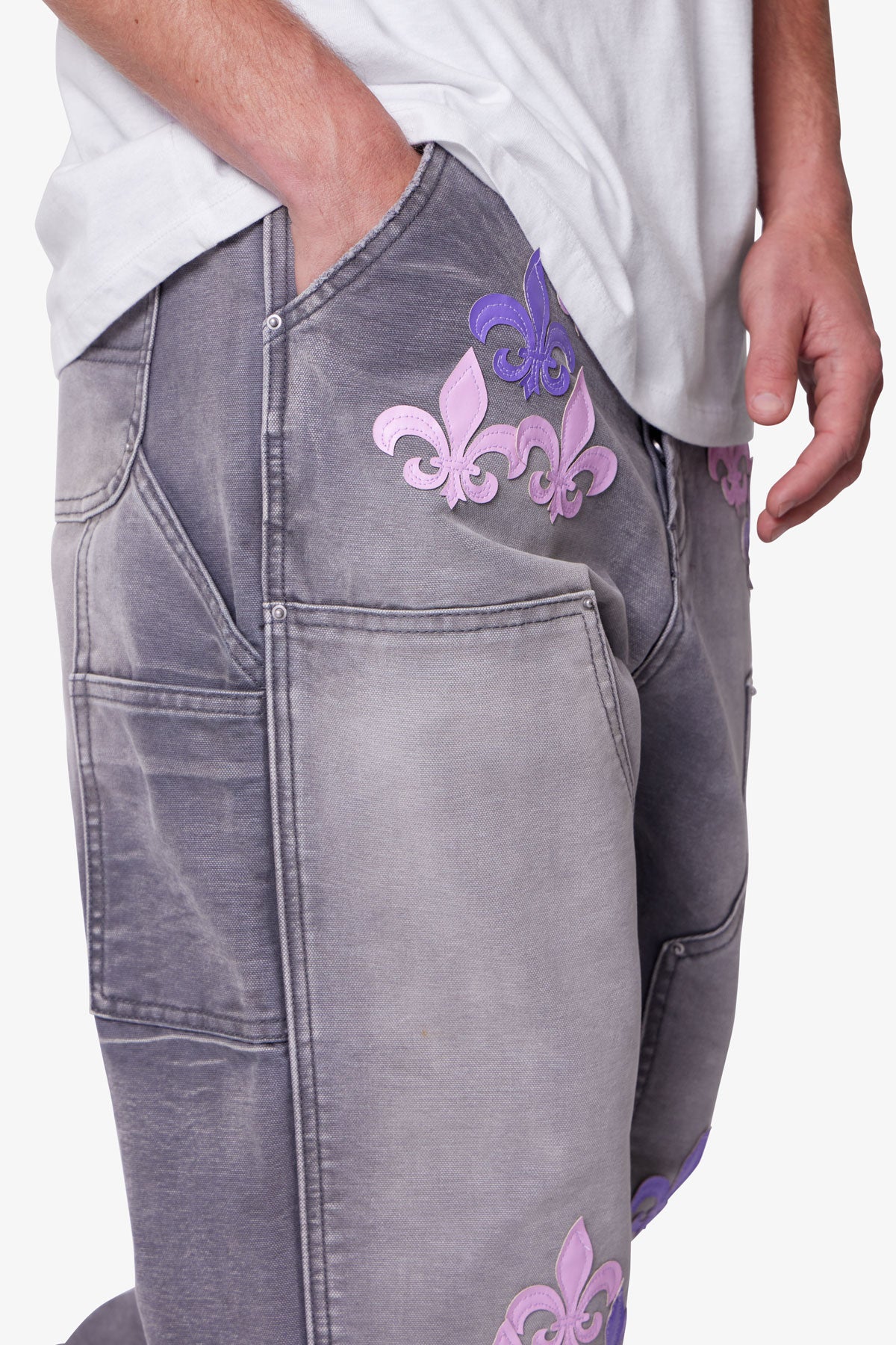 Ultra Baggy Fleur Double Knee Pants | Grey
