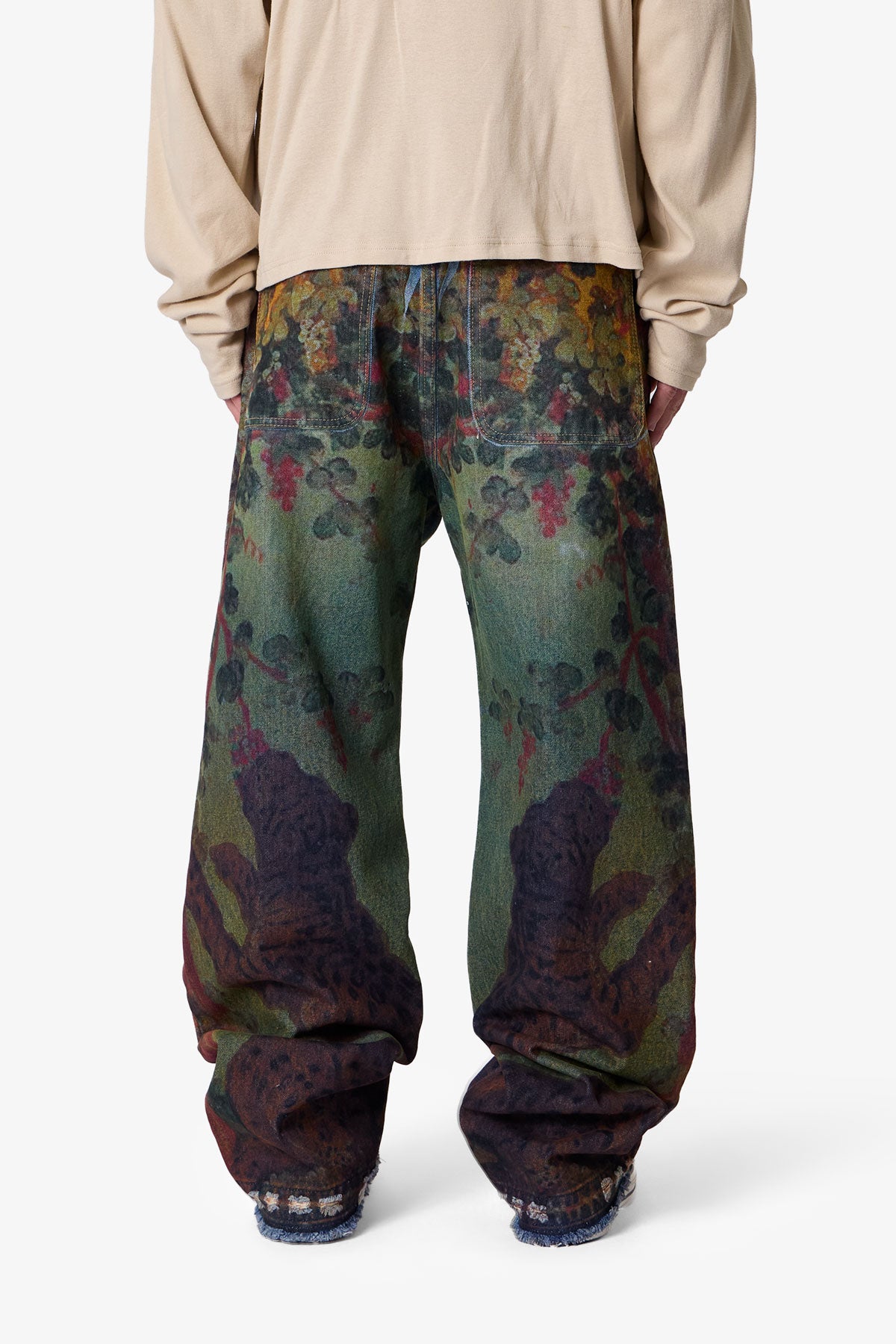 Ultra Baggy Leopard Denim | Multi