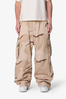 Ultra Baggy Military Cargo Pants | Desert Camo