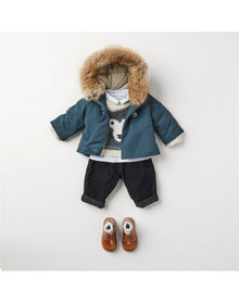 Unisex | Bastine Parka | 12M-18M | Thunder Blue