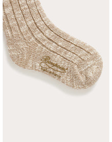 Unisex | Bethine Socks Flecked | Alabaster White