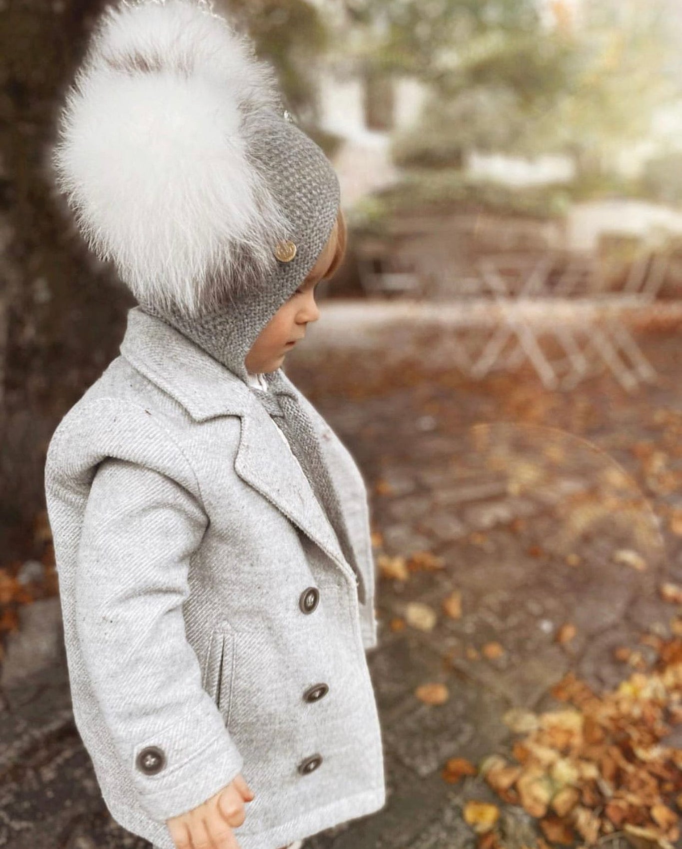 Unisex | Honeycomb Grey Cashmere Bonnet | Gray