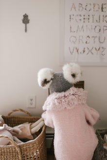 Unisex | Honeycomb Grey Cashmere Bonnet | Gray