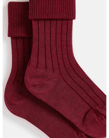 Unisex | Thorild Ribbed Socks | Plum