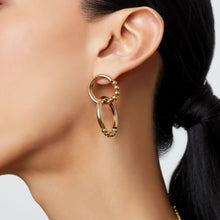 The Castilla Double Link Earring | 18K Yellow Gold-Plated