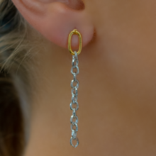 The Two Tone Chain Drop Earring | Two Tone