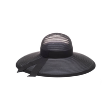 Bunny Horsehair Sunhat | Black