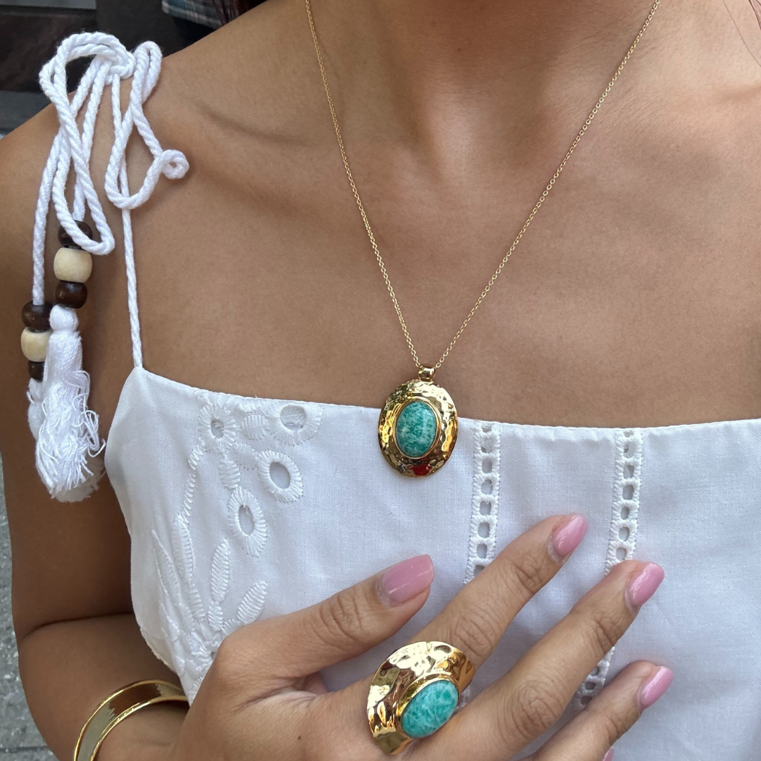 Palma Pendant Necklace | 18K Yellow Gold-Plated