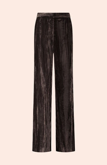 Crinkled Velvet Ruthie Pant | Mink