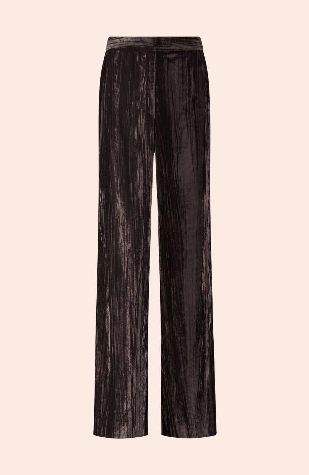 Crinkled Velvet Ruthie Pant | Mink