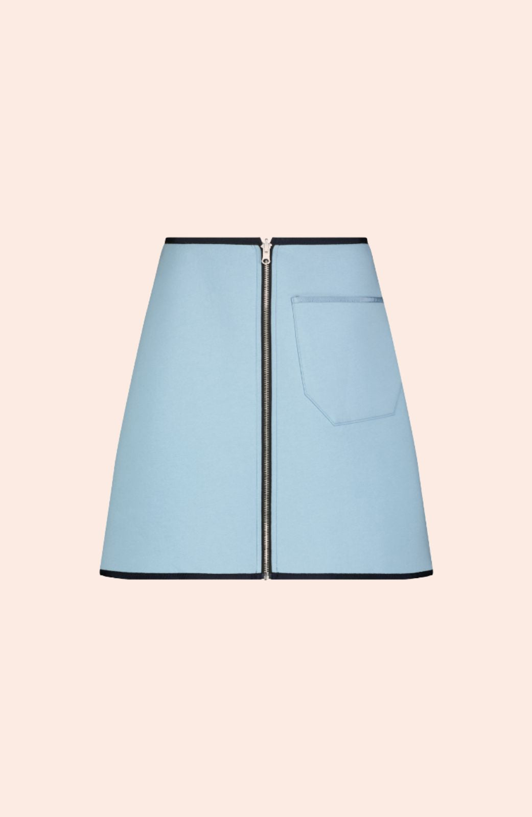 Double Face Jersey Reversible Skirt | Navy/Frost