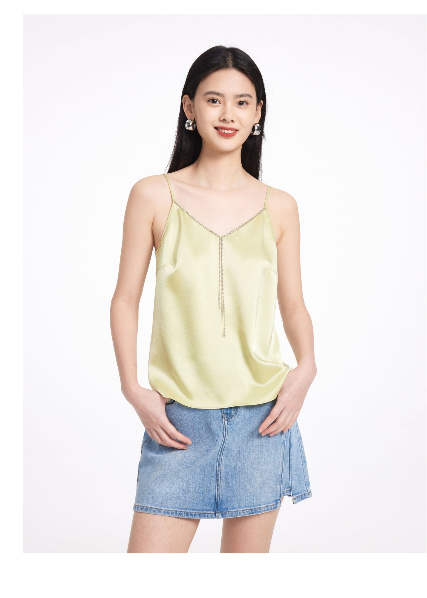 V-Neck Camisole | Green