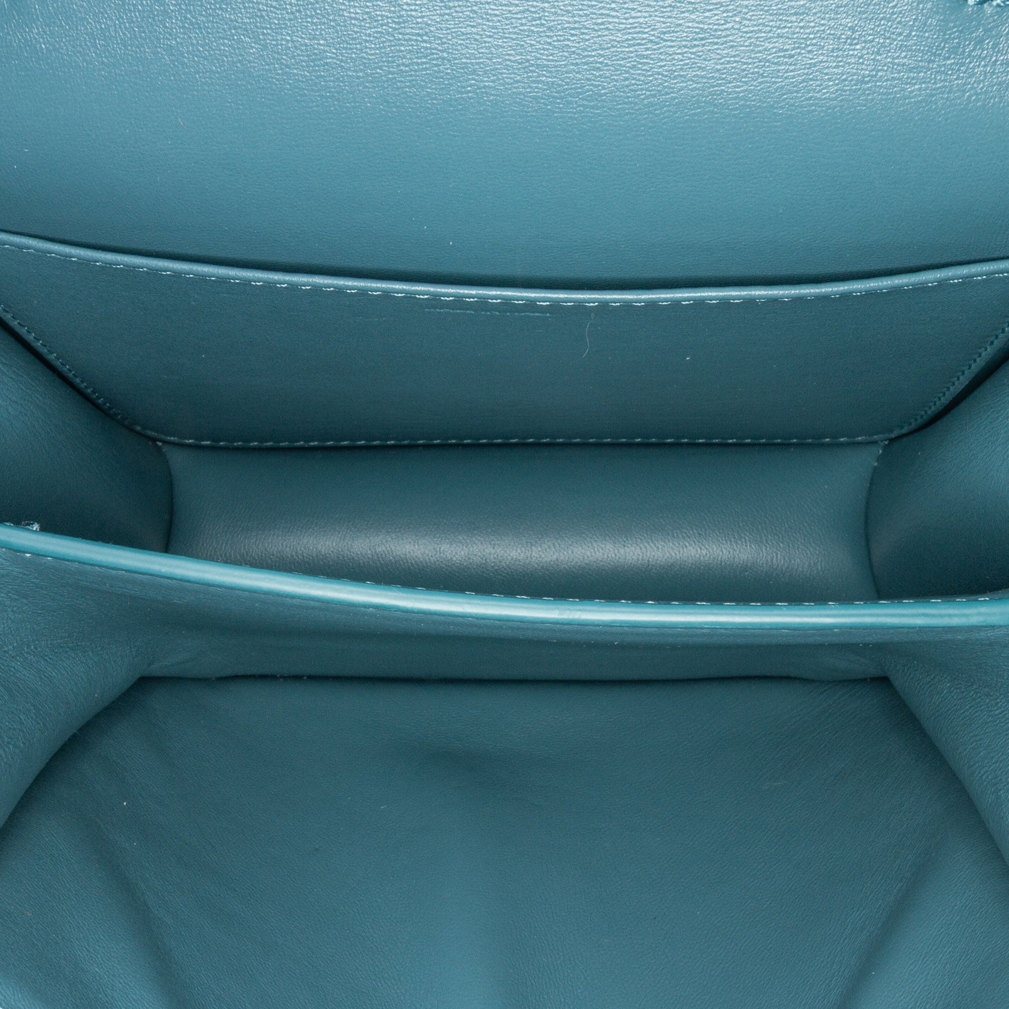 Celine | Pre-Owned Teen Liege Calfskin Classic Box | Blue