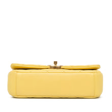 Chanel | Pre-Owned Quilted Lambskin Chain Is More Flap | Yellow