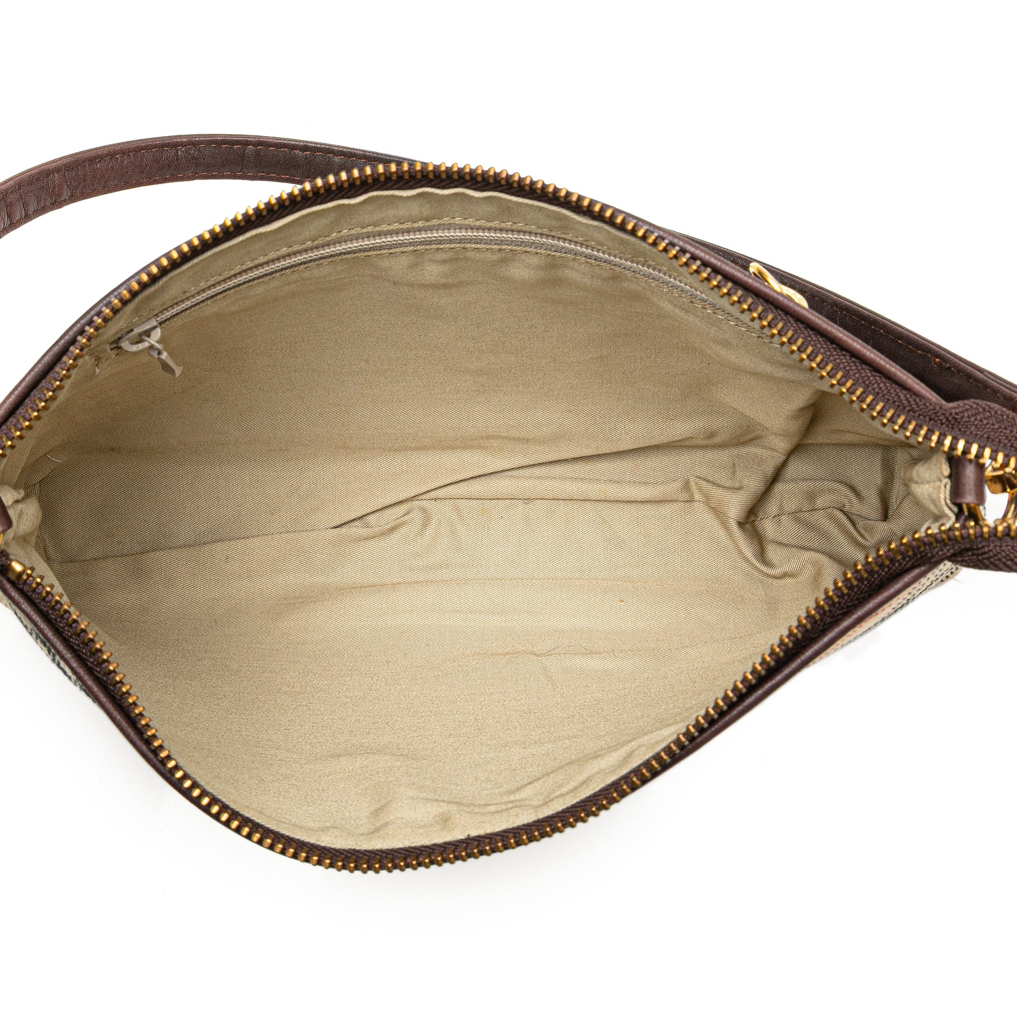 Burberry | Pre-Owned Nova Check Canvas Shoulder Bag | Brown/Beige