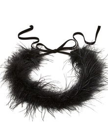 Valentine Feather Belt | Black