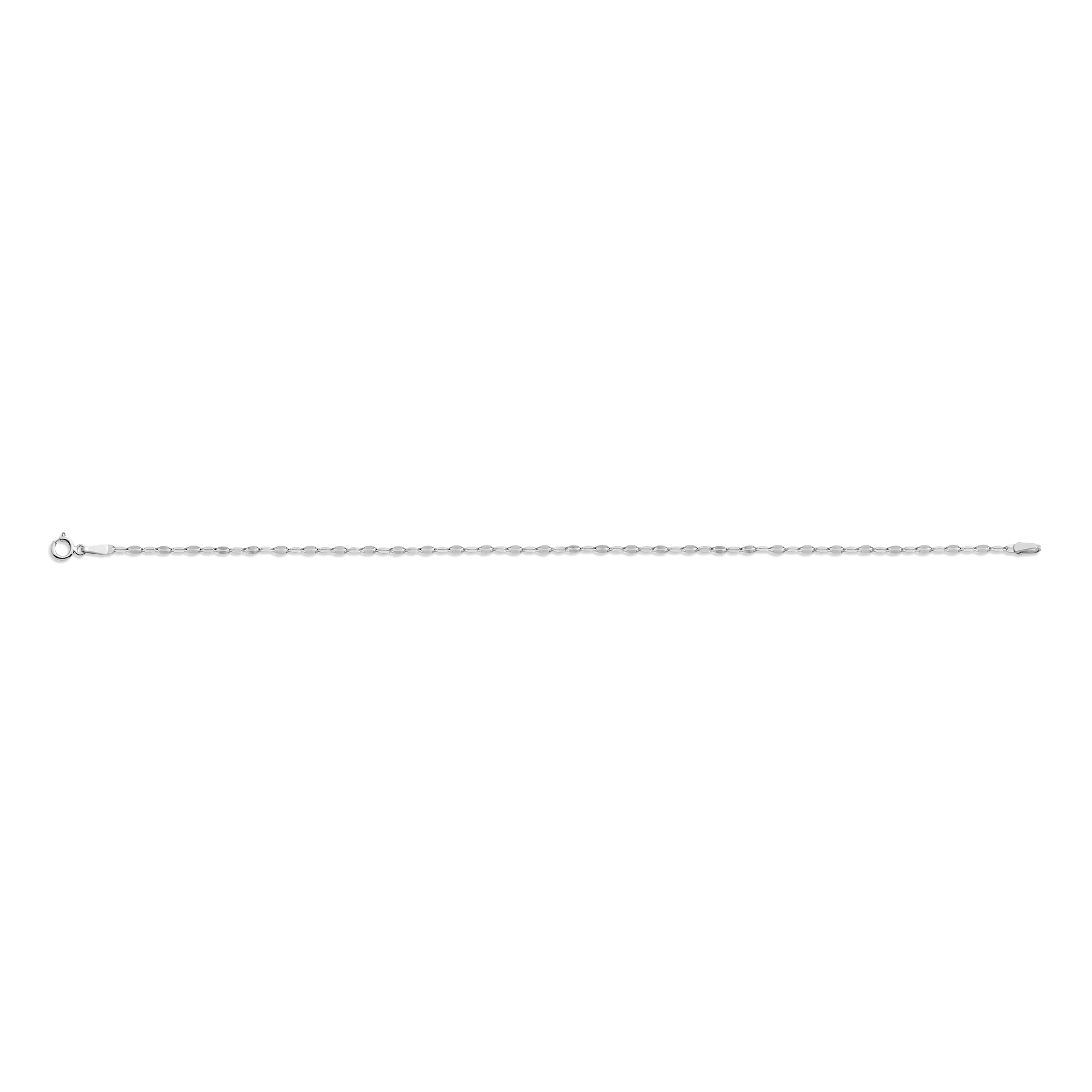 Valentino Chain Bracelet Vermeil 14k White Gold 6in 6.5in 7in 7.5in